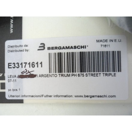 OKYAMI E33171611 LEVA DESTRA ARGENTO FRENO TRIUMPH 675 STREET TRIPLE 07-11