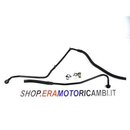 COPPIA TUBI MANDATA E RITORNO OLIO RADIATORE-MOTORE CON FASCE BMW R1150 RT 2001