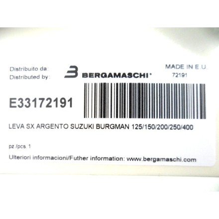 Okyami E33172191 LEVA SINISTRA FRENO POSTERIORE SUZUKI BURGMAN 125 150 250 400