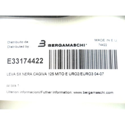 Okyami E33174422 LEVA SINISTRA COMANDO FRIZIONE MOTO CAGIVA MITO 125 1994-2008
