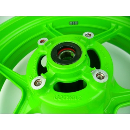 ENKEI COPPIA CERCHI RUOTE ANTERIORE E POSTERIORE VERDI KAWASAKI VERSYS 650 2009