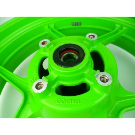 ENKEI COPPIA CERCHI RUOTE ANTERIORE E POSTERIORE VERDI KAWASAKI VERSYS 650 2009