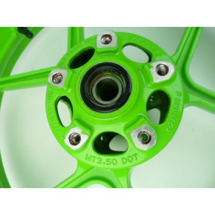 ENKEI COPPIA CERCHI RUOTE ANTERIORE E POSTERIORE VERDI KAWASAKI VERSYS 650 2009