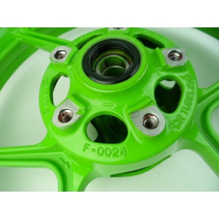 ENKEI COPPIA CERCHI RUOTE ANTERIORE E POSTERIORE VERDI KAWASAKI VERSYS 650 2009