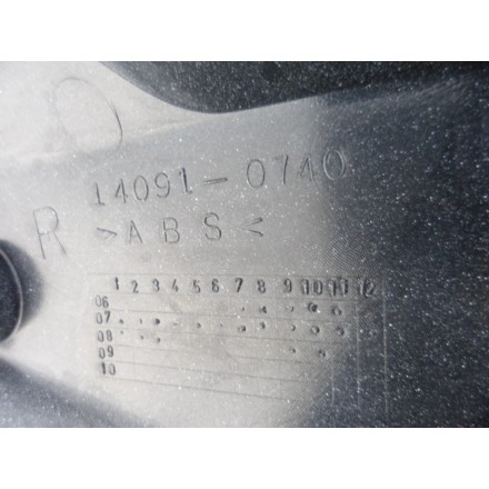 COPPIA CARENE FIANCHETTI PEDANE COVER TELAIO INFERIORE KAWASAKI VERSYS 650 2009