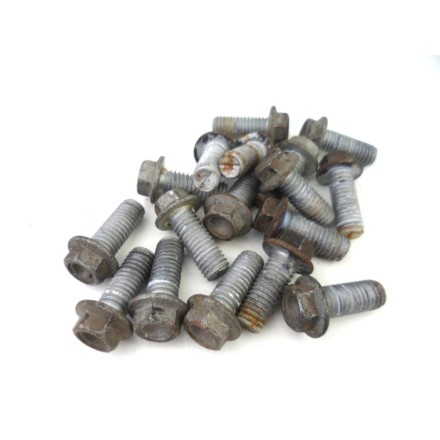 KIT 17 PERNI VITI BULLONI DISCHI FRENO AVANTI + DIETRO APRILIA SHIVER 750 2010