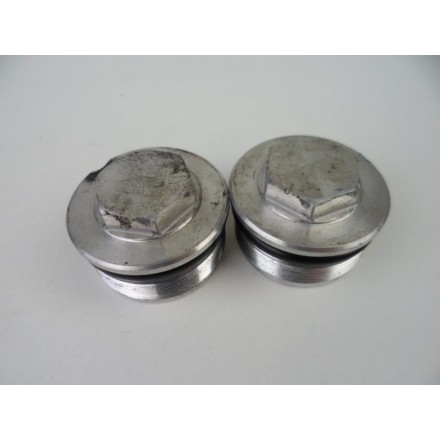 COPPIA TAPPI DI CHIUSURA STELI FORCELLA PARTE SUPERIORE OEM YAMAHA MT-03 2016