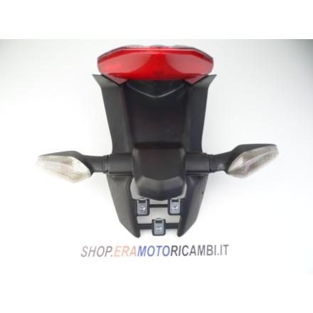 PARAFANGO PORTA TARGA COMPLETO DI FARO E FRECCE DUCATI MULTISTRADA 1200 S 2010
