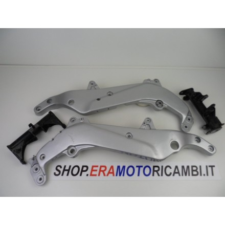 COPPIA STAFFE SUPPORTI MOTORE TELAIO LATERALI ORIGINALI APRILIA PEGASO 650 1999