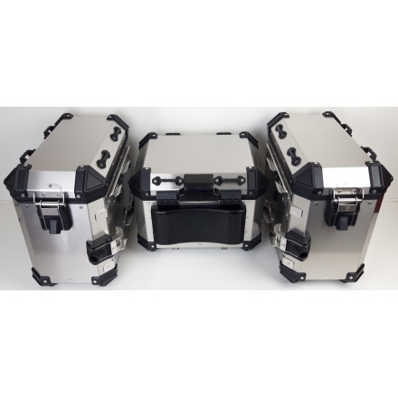 VOGE VALICO 500 DS/DSX Set TRIS Bauletti valigie in ALLUMINIO ORIGINALI **VOGE**