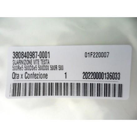 VOGE VALICO 500 DS/DSX Guarnizione coperchio testata + 8 guarnizioni perni testa