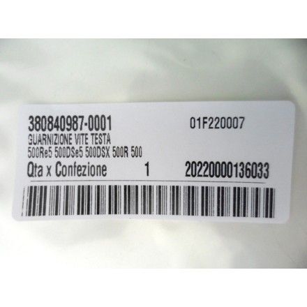 VOGE VALICO 500 DS/DSX Guarnizione coperchio testata + 8 guarnizioni perni testa