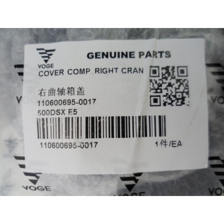 VOGE VALICO 500 DS/DSX Coperchio Frizione Motore Carter Destro 110600695-0017