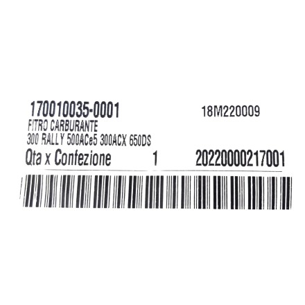 VOGE VALICO 500 DSX filtro benzina filtro carburante originale 170010035-0001