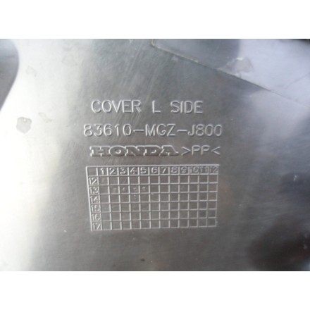 FIANCHETTO CARENA COVER SOTTO SERBATOIO SELLA SINISTRO HONDA CB 500 X ABS 2014