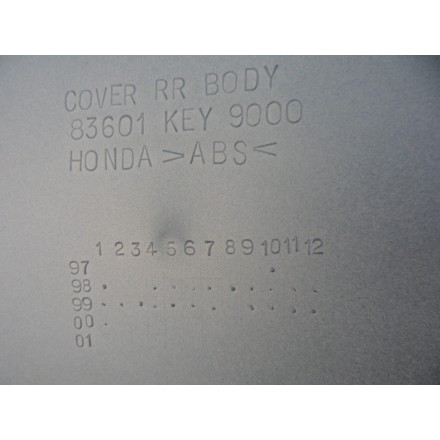 CARENA COVER FARI COPERCHIO TELAIO POSTERIORE HONDA PANTHEON 150 (1998-2002) FES