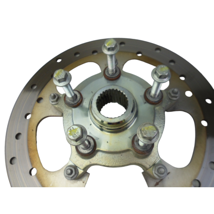 DISCO FRENO RUOTA POSTERIORE (3.89mm) + SUPPORTO PIAGGIO BEVERLY 125 TOURER 2008