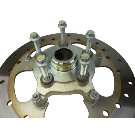 DISCO FRENO RUOTA POSTERIORE (3.89mm) + SUPPORTO PIAGGIO BEVERLY 125 TOURER 2008