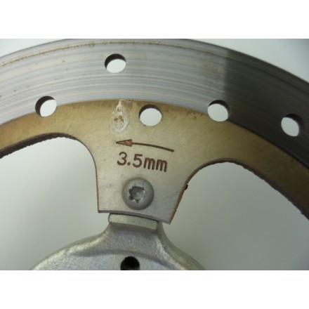 DISCO FRENO RUOTA POSTERIORE (3.89mm) + SUPPORTO PIAGGIO BEVERLY 125 TOURER 2008