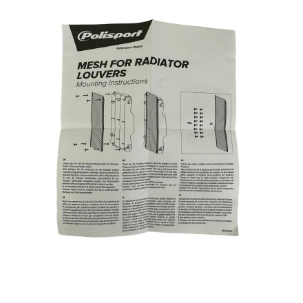 Polisport MESH RADIATORI RETE PROTEZIONE RADIATORE PER YAMAHA YZ 250 450 F 07-09